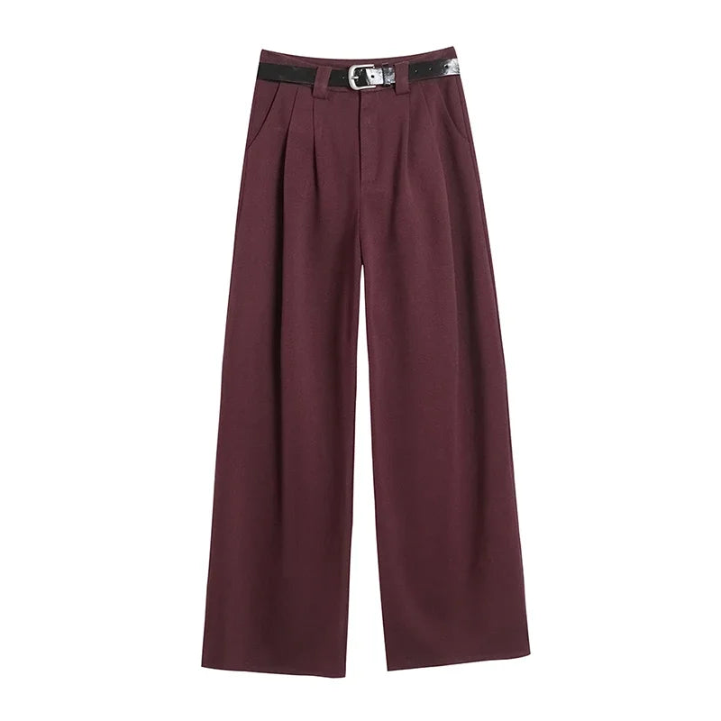 High-waisted tailored pants LOOSE