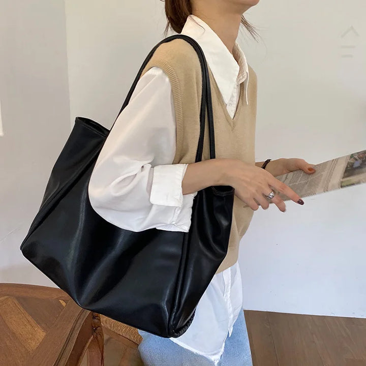 Faux leather crossbody bag