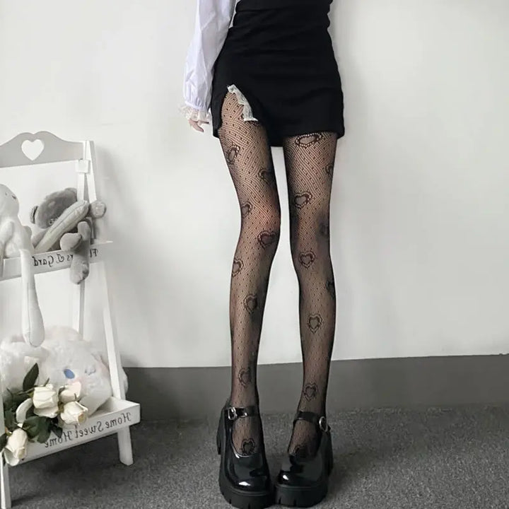 Tights in a variety of textures and shades: lace / hearts / bows / butterflies / mesh / sequins / stars