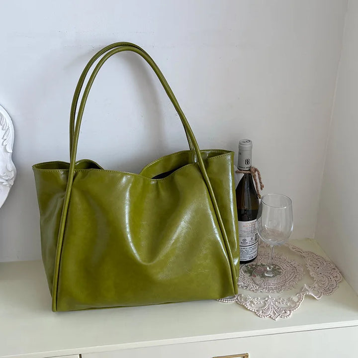 Faux leather crossbody bag