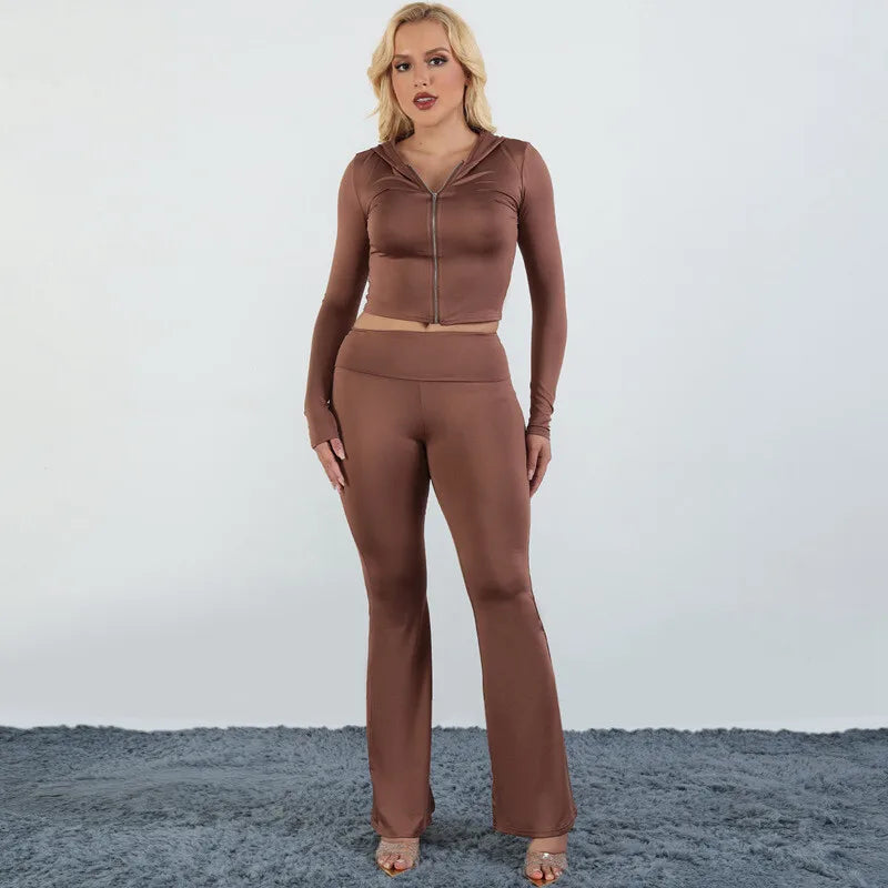 חליפת שני חלקים בד מחטב  - Ayla