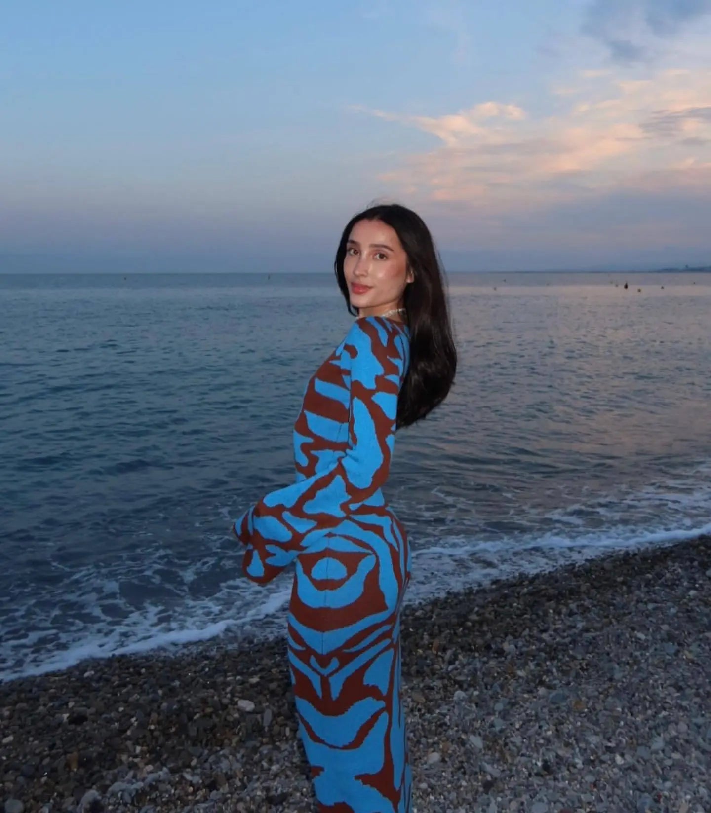 שמלת מקסי בהדפס מיוחד - דני