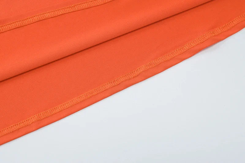 שמלת מקסי גב פתוח בעיטור אבזם פרח - מרינה