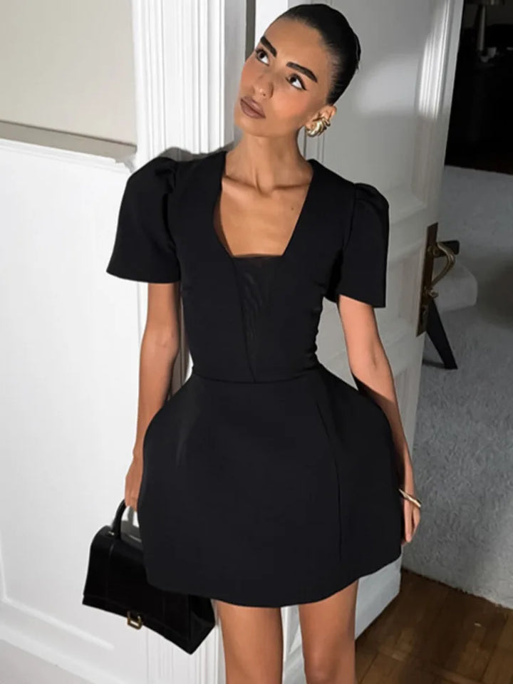 Tailored A-line mini dress - FELISIANA