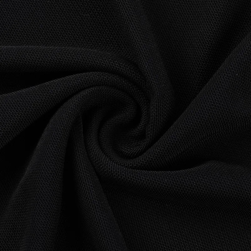 שמלת מיני סטרפלס בעיטור קשירה בחזה - Ainara