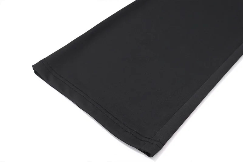 אוברול ארוך בעיטור תחרה בד מחטב גב פתוח  - מיקה