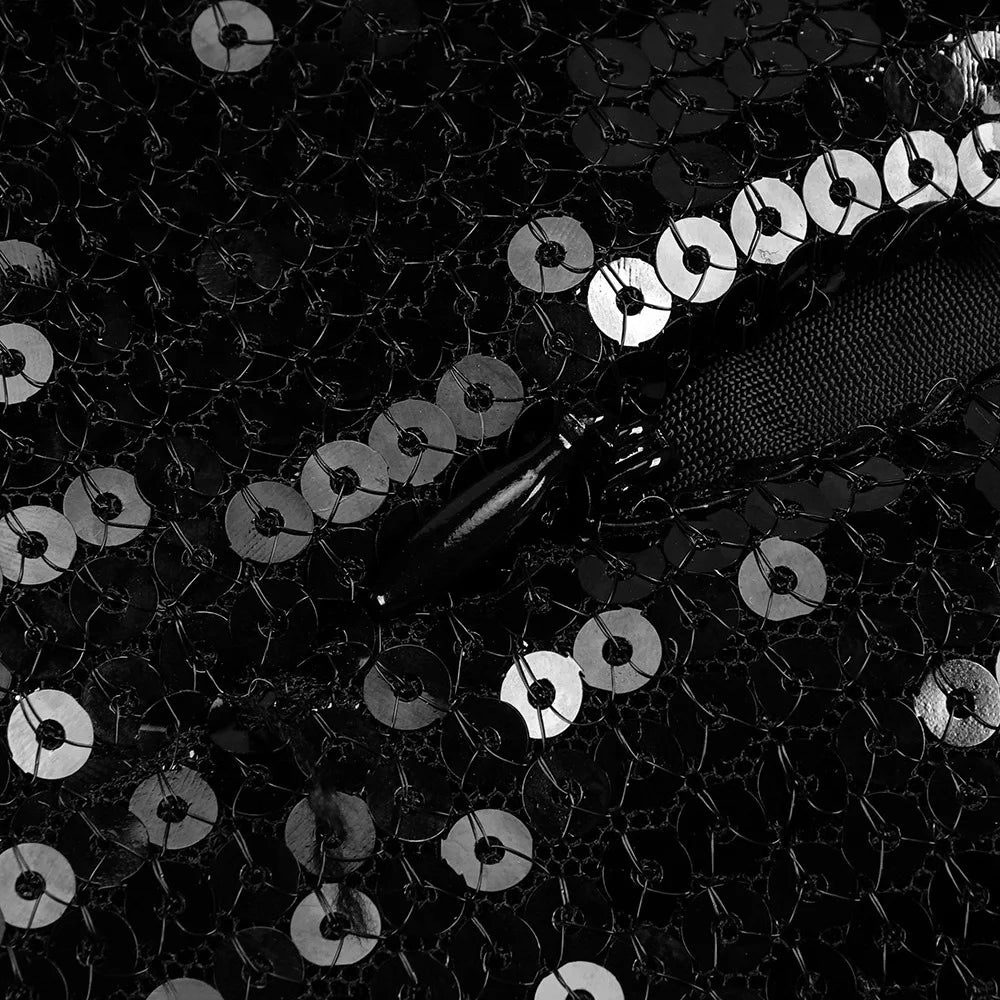 שמלת מקסי פייטים בעיצוב קרוס וגב פתוח - Blake