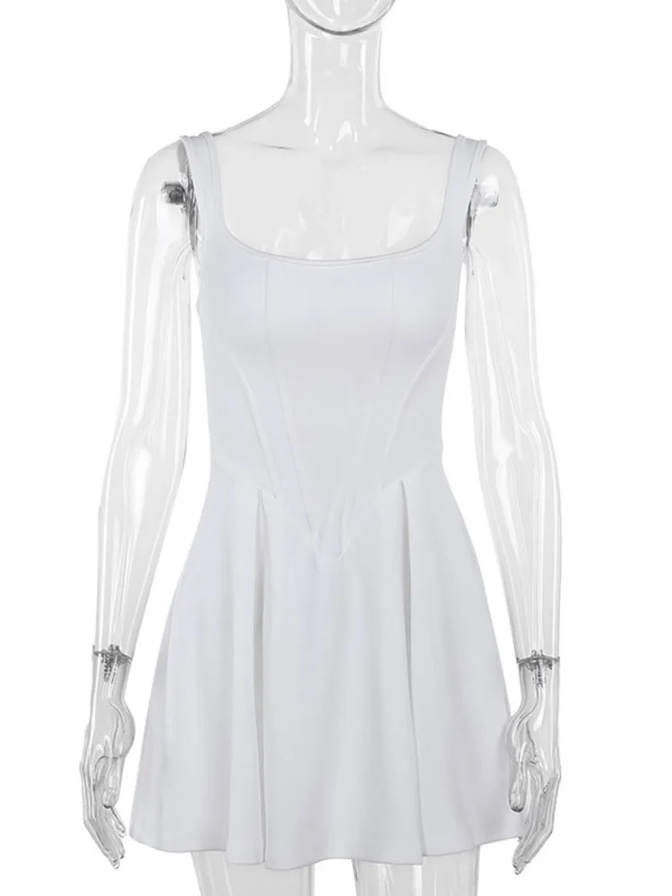 שמלת מיני בגזרת A בעיצוב מחוך - קטיה