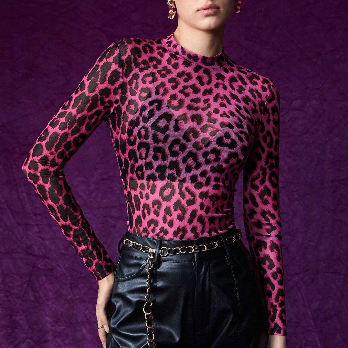 חולצת מנומרת שקופה - Siena