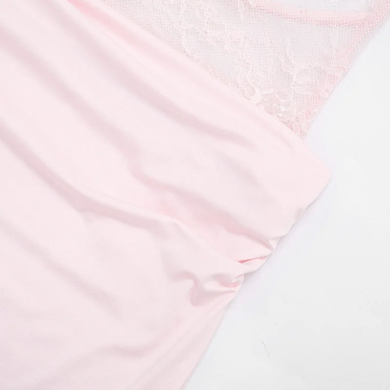 Maxi dress with lace design and open back pleats - Lilin