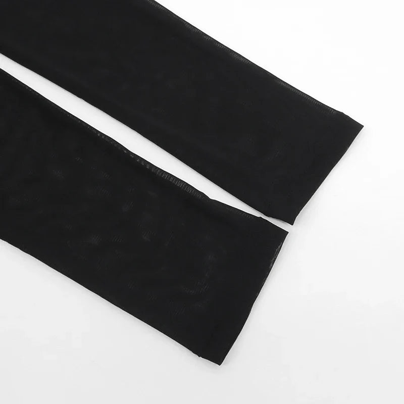 שמלת מקסי כיווצים בד מחטב ומחמיא בעיצוב רשת - Amelia