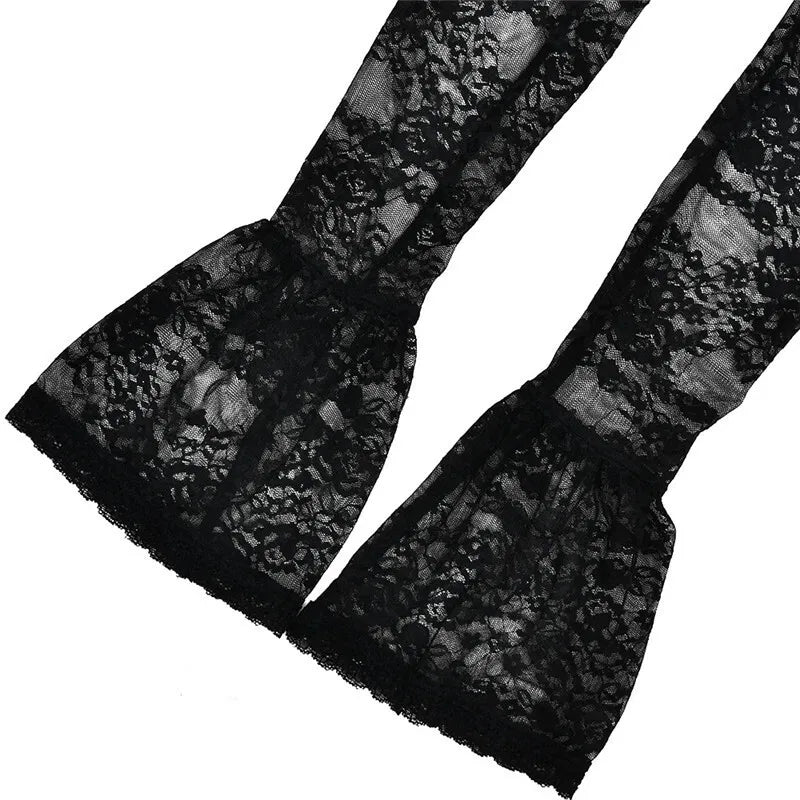 שמלת מיני סאטן בגזרת בלון בעיצוב מחוך ושרוולון תחרה - מיאלה