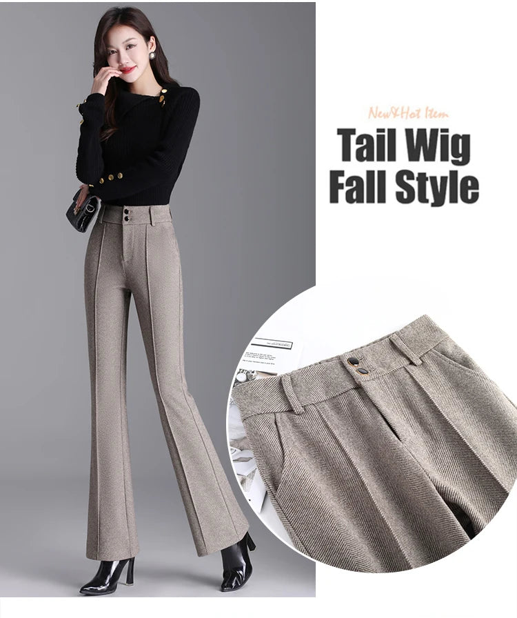 Tailored pedal-cut pants