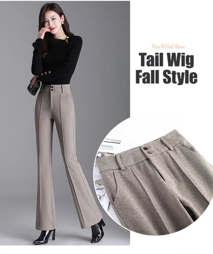 Tailored pedal-cut pants