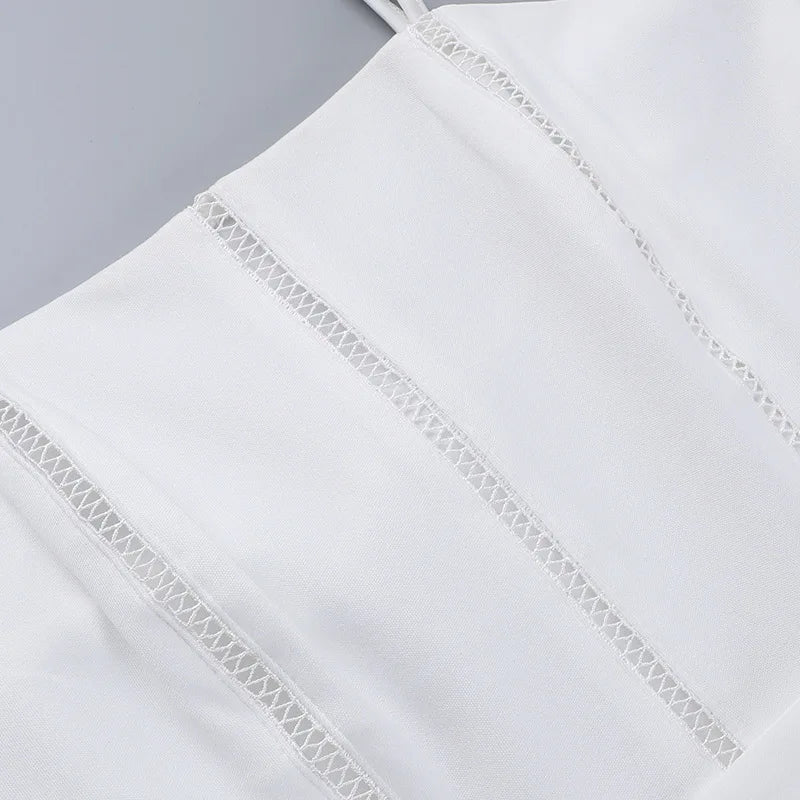 שמלת מקסי בעיצוב כפרי בגזרת A כתפיות ספגטי - Joelle