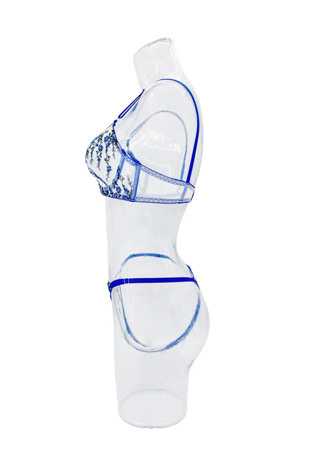 סט שקוף בעיצוב פרחוני - Journee