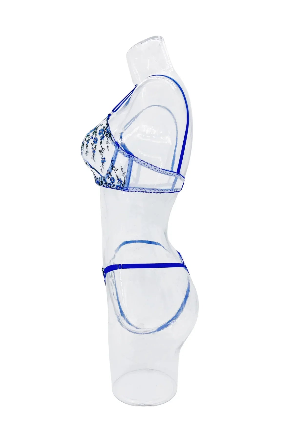 סט שקוף בעיצוב פרחוני - Journee