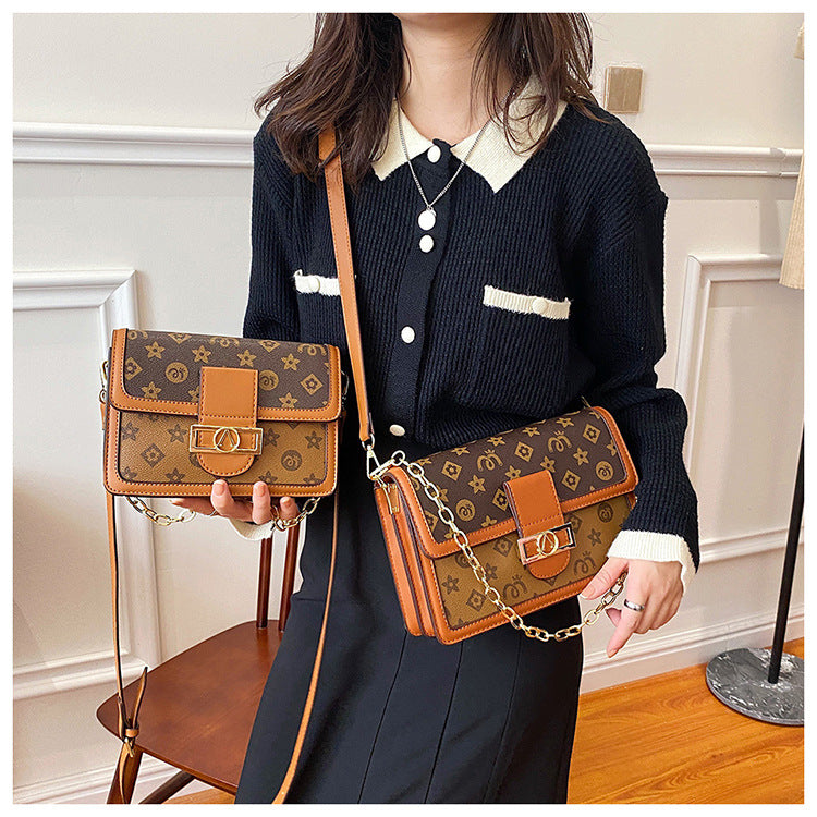 Bag with faux leather design