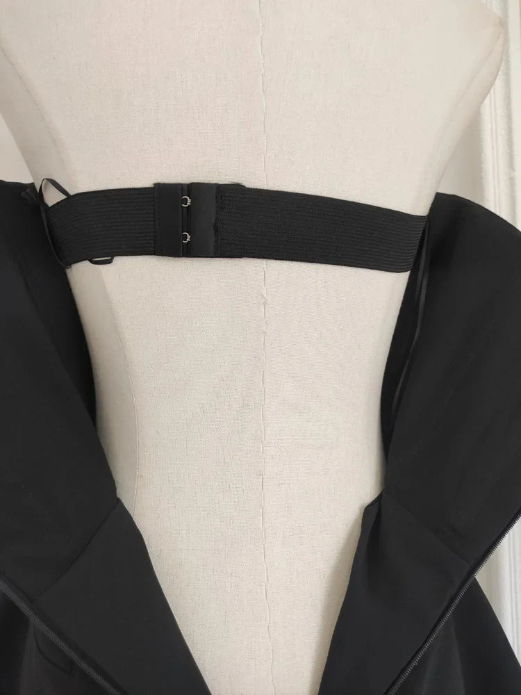 שמלת מיני/מידי סטרפלס בעיטור יהלומים - MELIKA