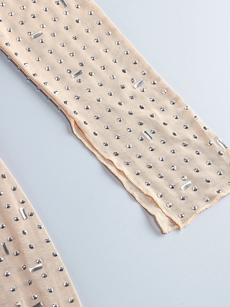 שמלת ערב מקסי בעיטור יהלומי קריסטל - KIMBERLY