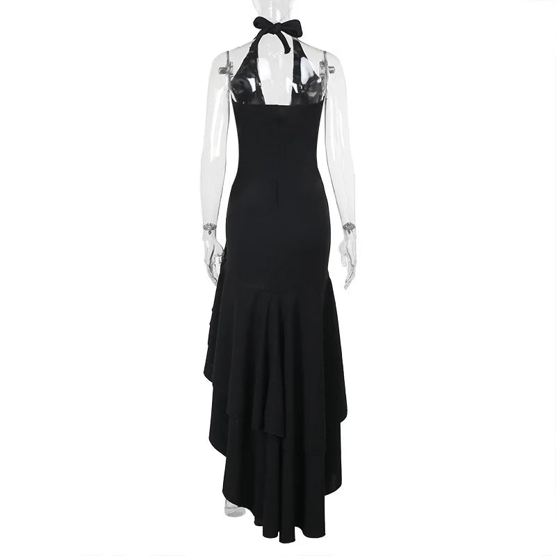 שמלת מקסי מלמלה גב פתוח - Rosalina