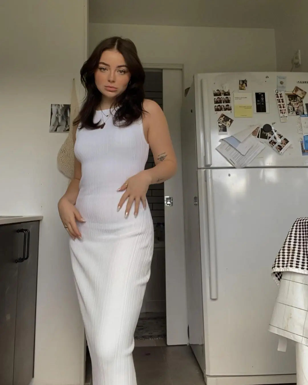 שמלת מקסי אלגנטית סרוגה - דניאל