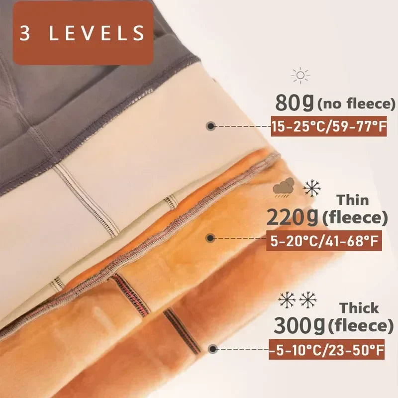Thermal tights/leggings with or without fur in a variety of colors