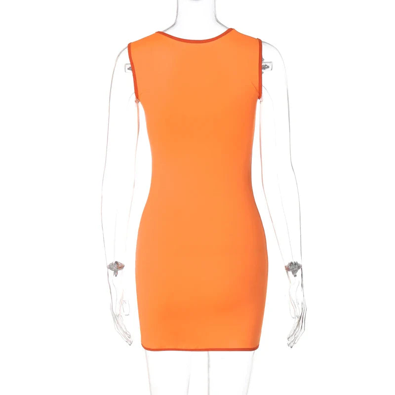 שמלת מיני צמודה - בריק