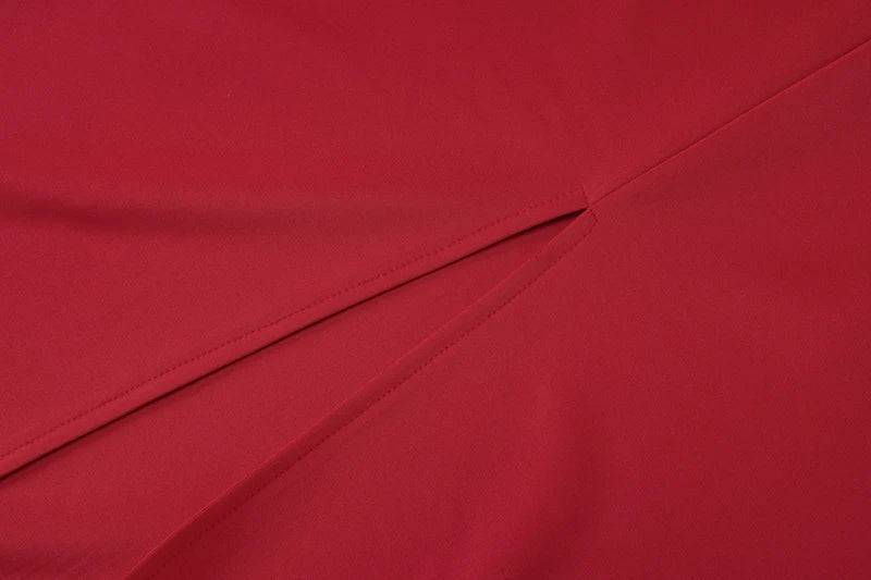 חליפת שני חלקים מחויטת טופ גב פתוח וחצאית מקסי - הלני