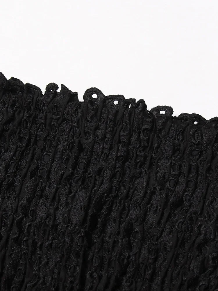 שמלת מיני סטרפלס כיווצים מלמלה - דיאן