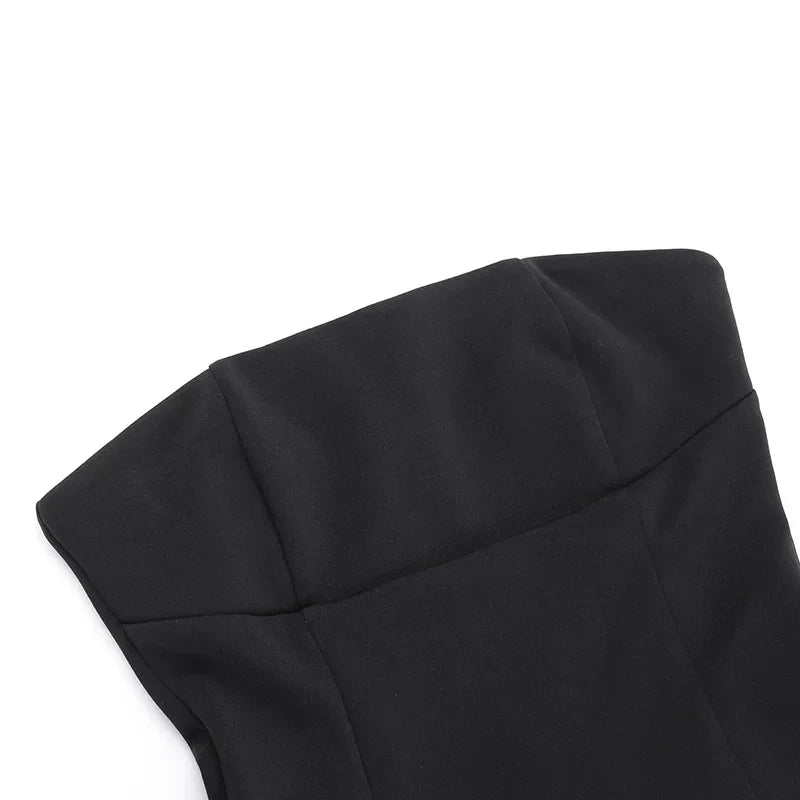 שמלת מיני סטרפלס בגזרת A - לולה