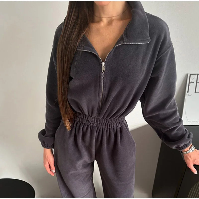 סרבל חורפי רוכסן קדמי - Frances