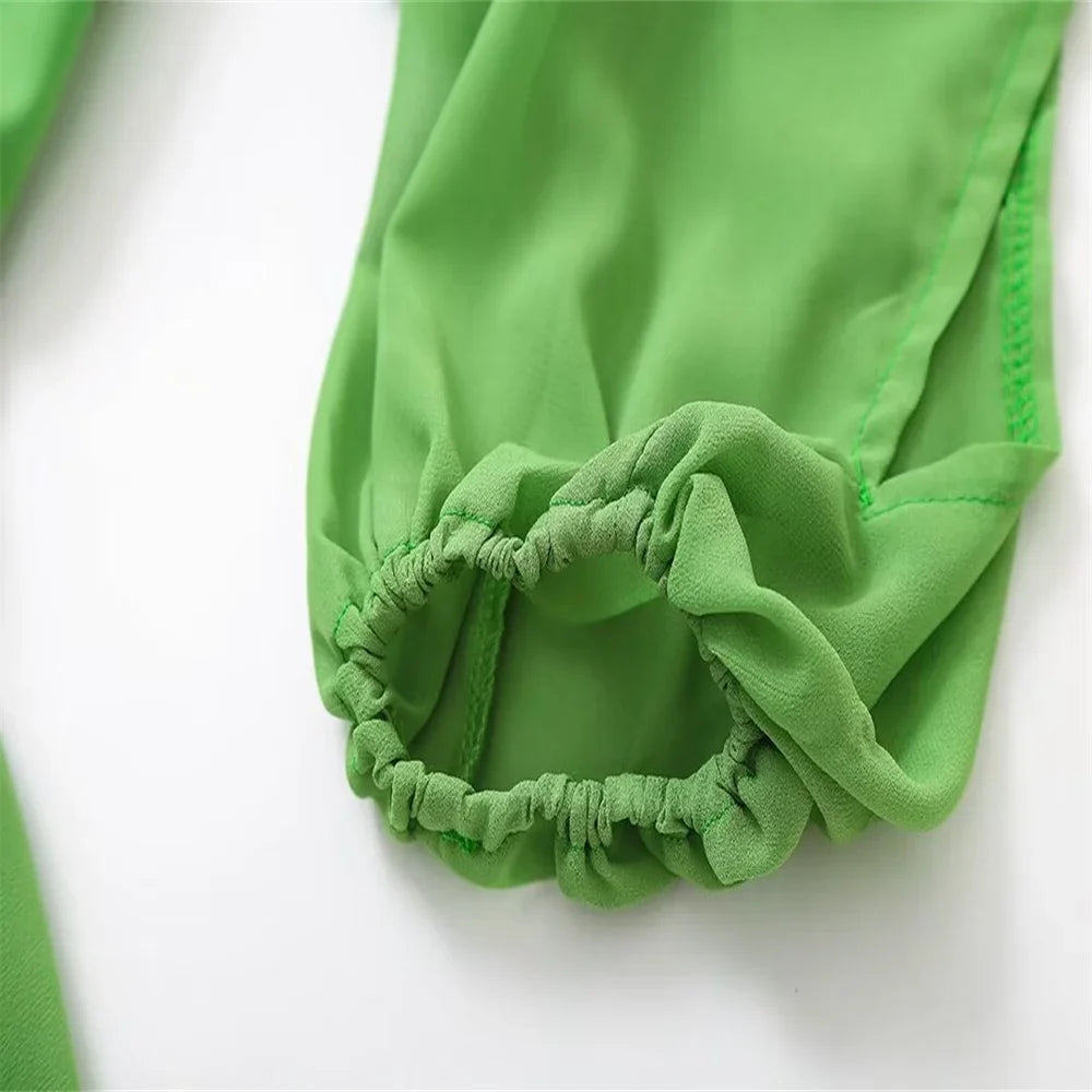 שמלת מיני מלמלה שרוולים פתוחים - נויה לי