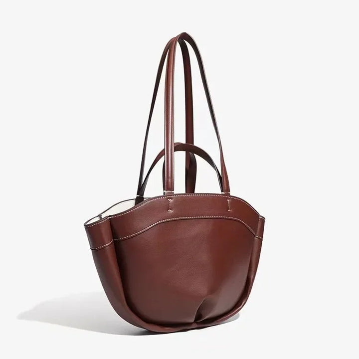 Faux leather bag with unique design