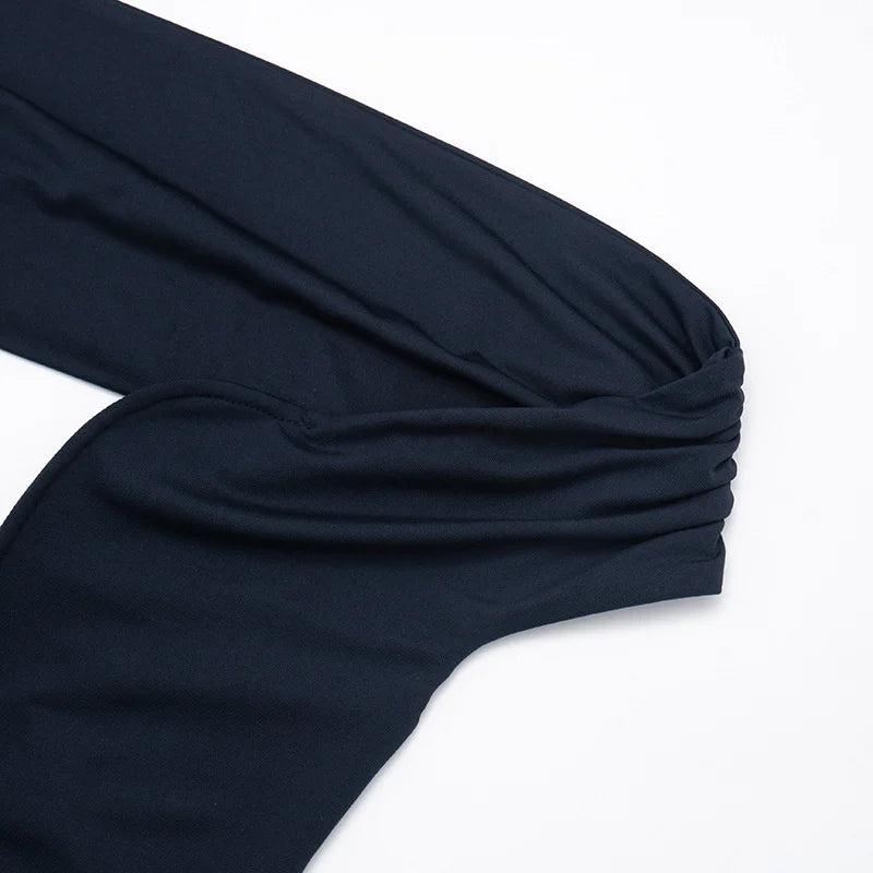 Off-the-shoulder ruched maxi dress with ruched design - Fabiana