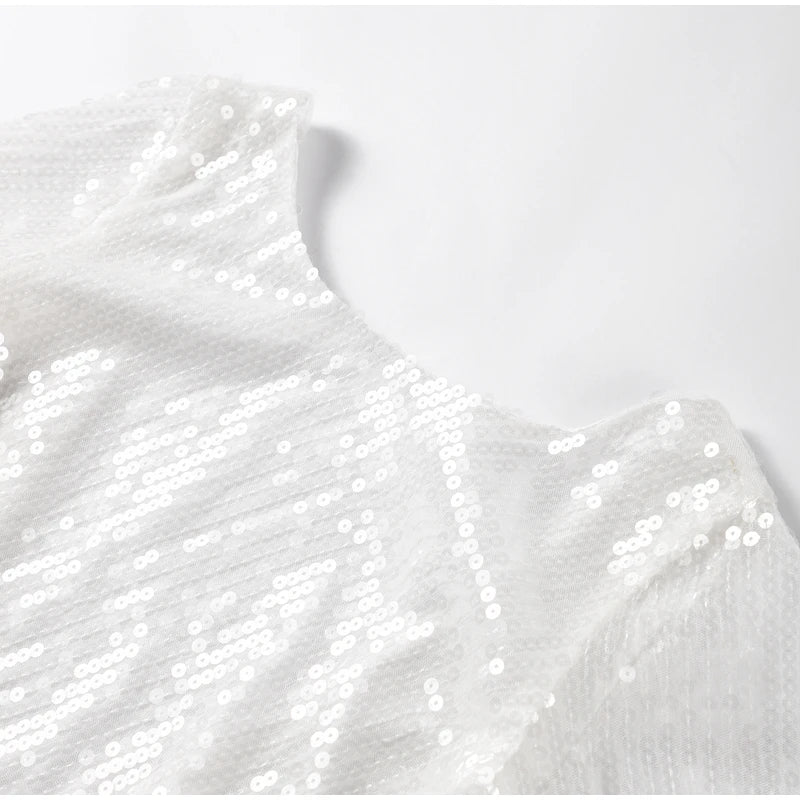 שמלת מיני פייטים גב פתוח - SOL