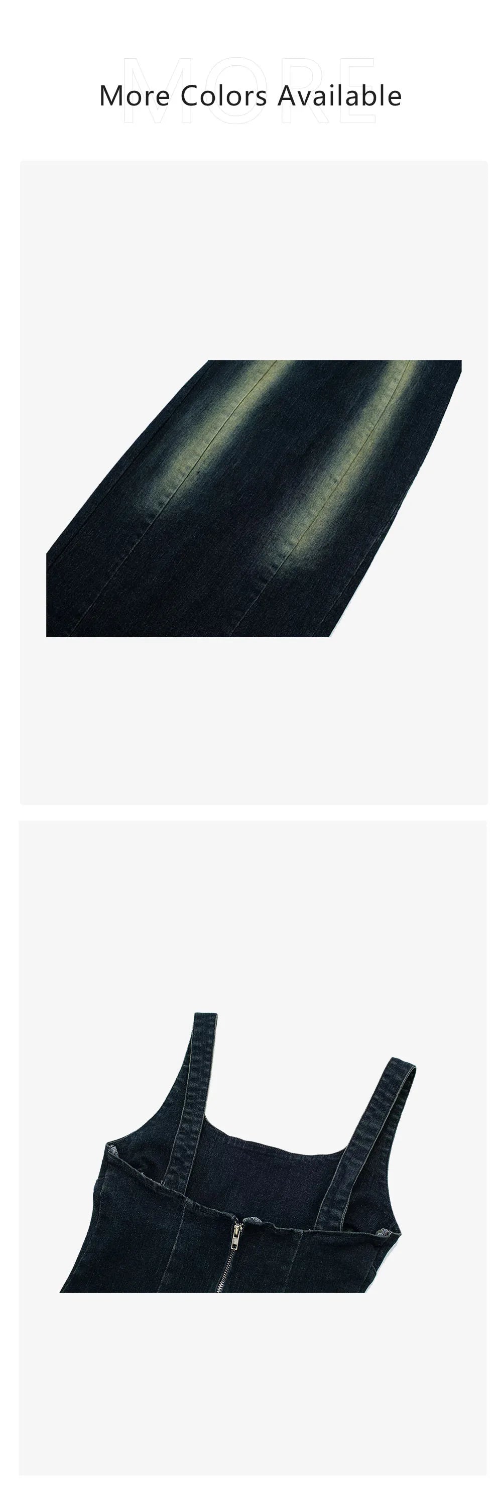 שמלת מידי ג'ינס צמודה - רוס