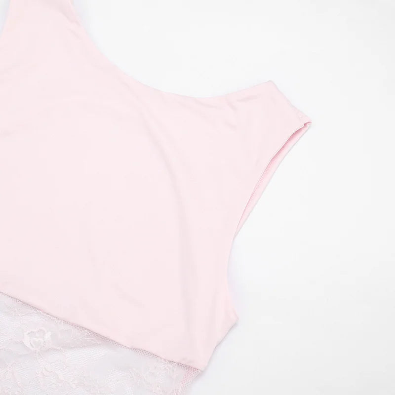 Maxi dress with lace design and open back pleats - Lilin