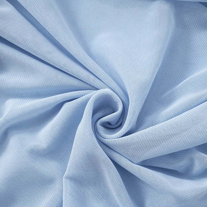 שמלת מקסי בעיצוב רשת וליפוף צעיף בצוואר - ללין