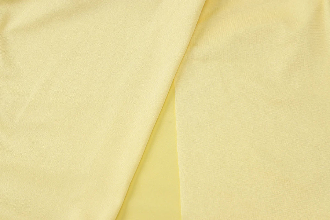 Elegant maxi dress with a slit design and a scarf decoration - RONA LI