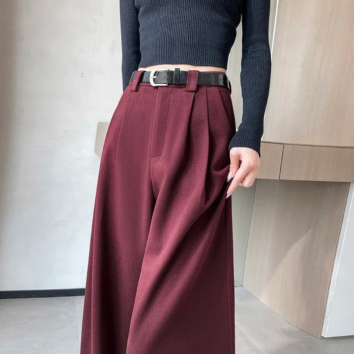 High-waisted tailored pants LOOSE