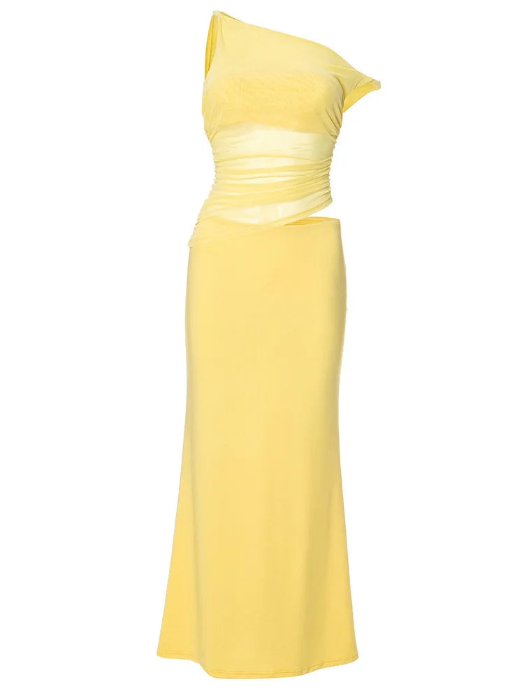 שמלת מקסי בעיצוב רשת - סאני