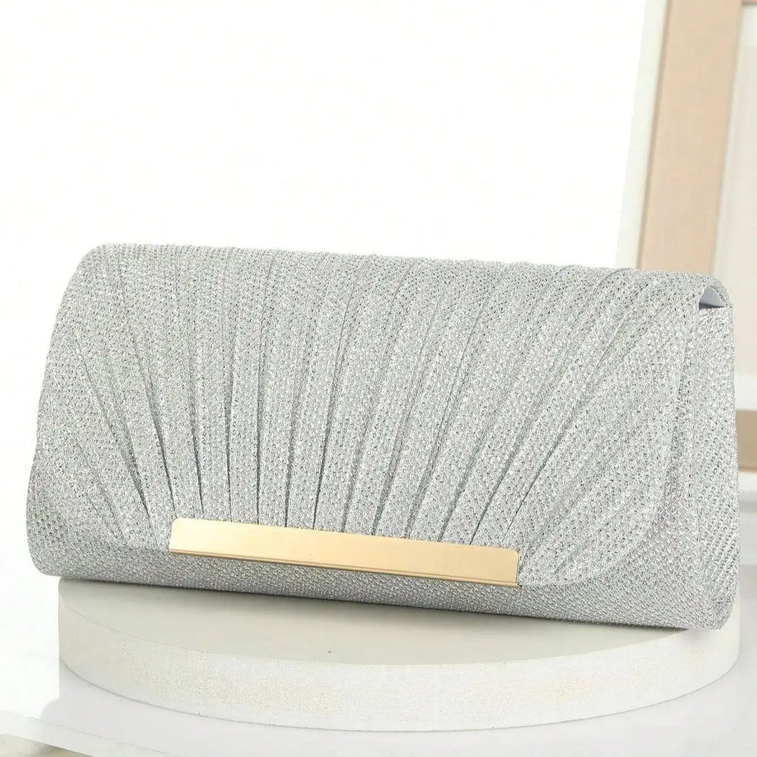 Clutch bag with sparkling studs design