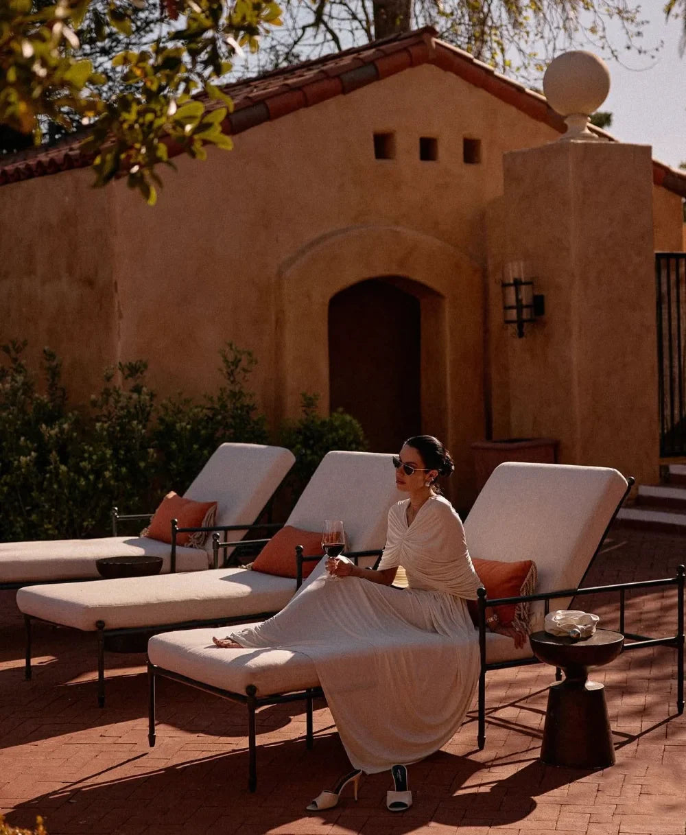 שמלת מקסי ערב אלגנטית בעיצוב כיווצים - מושקא