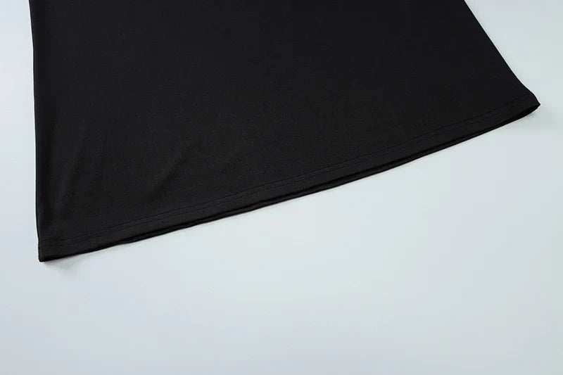 סט שני חלקים בעיצוב כיווצים חצאית מקסי וטופ כתפיים חשופות - Kailani