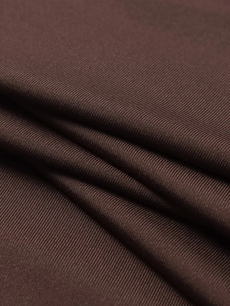 שמלת מקסי כיווצים בעיצוב כתף חשופה - שראלה