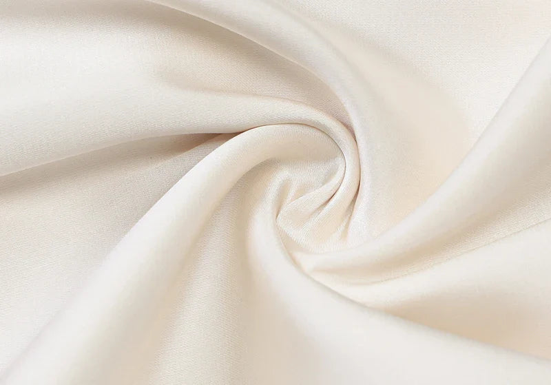 שמלת מקסי סאטן בעיטור שיפון גב פתוח - גרייסי