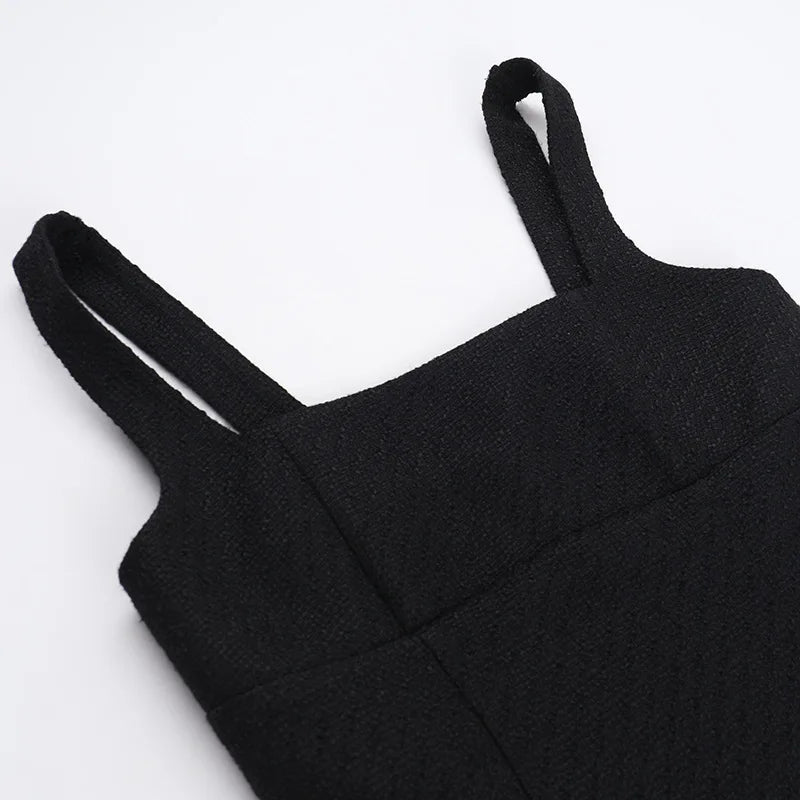 שמלת מיני בד ארוג בגזרת A בעיטור כיסים - מילי