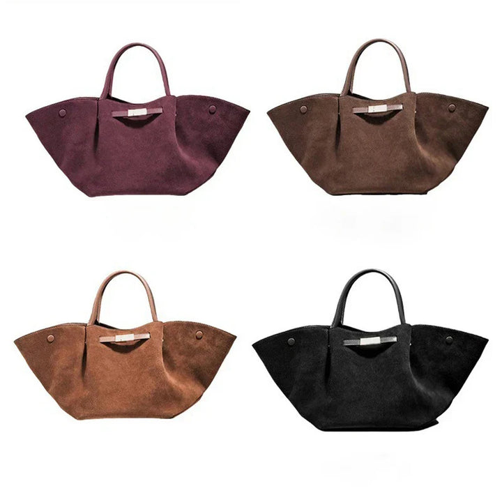 Leather / suede bag with classic design