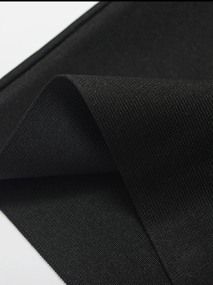 שמלת מקסי ערב אלגנטית בעיטור יהלומים בד מחטב ומחמיא - MARINA